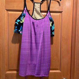 Tank over built in bikini top